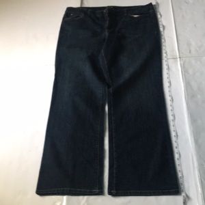 Navy Blue Wide Stretch Jeans